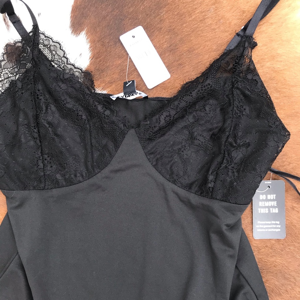 NWT Express Lace Trim Bodysuit Sz M - Picture 5 of 7